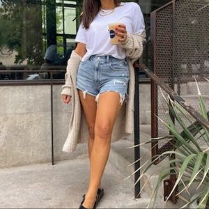 Abercrombie 90s High Rise Cut-Off Shorts